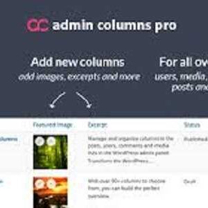 Admin Columns Pro GPL