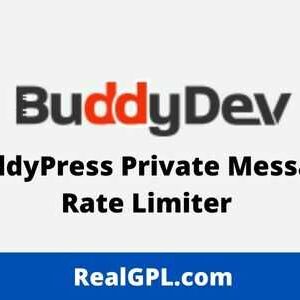 BuddyPress Private Message Rate Limiter GPL