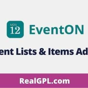 EventOn Event Lists & Items Addon GPL