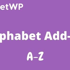 FacetWP Alphabet AddOn GPL