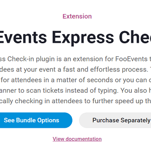 FooEvents Express Check-in Extension GPL