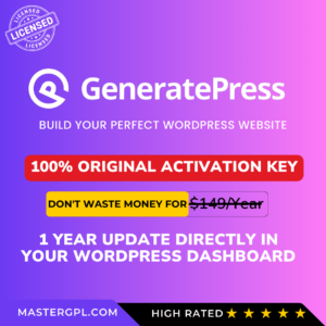 GeneratePress Premium Original License Key