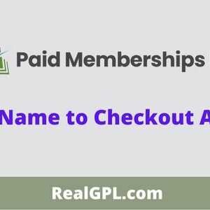 Paid Memberships Pro Add Name to Checkout GPL