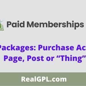 Paid Memberships Pro Addon Packages GPL