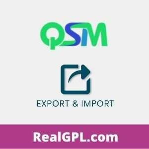 QSM Export & Import Addon GPL
