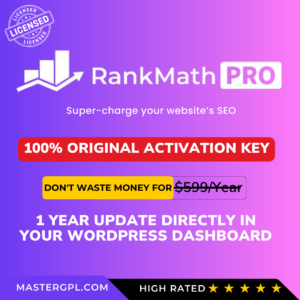 Rank Math Pro Original License Key