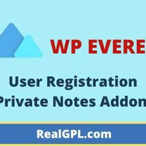 User Registration Private Notes Addon GPL