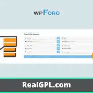WPForo Topic Custom Fields GPL