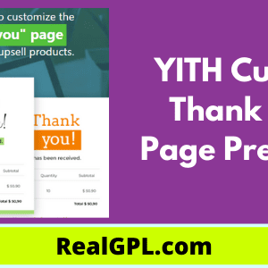 YITH WooCommerce Custom Thank You Page Premium GPL